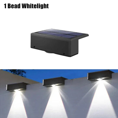 Applique solaire de clôture LED diffusant une lumière douce