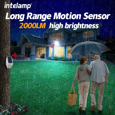 Lampe Solaire Extérieur Détecteur de Mouvement avec Télécommande