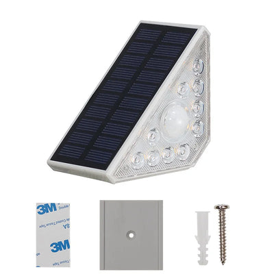 Lampe Solaire Escalier Extérieur 10 LED Détecteur de Mouvement