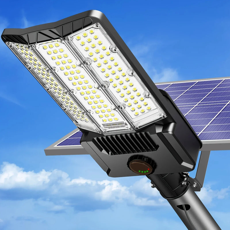 Réverbère solaire 8000W avec capteur de mouvement