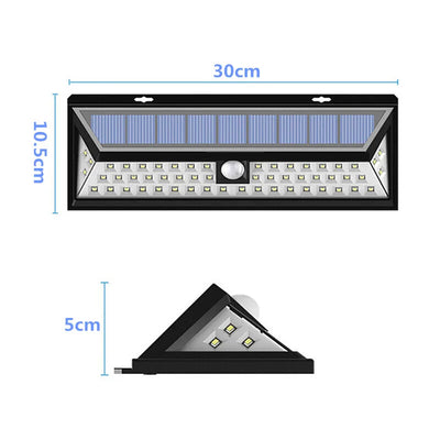 Applique Murale Solaire Extérieur Détecteur de Mouvement 118 LED