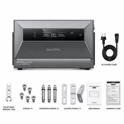 Centrale Solaire de Balcon OUKITEL EP2500 2500 W 2048 Wh