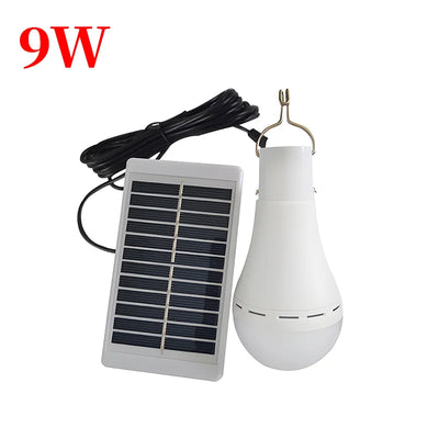 Ampoule Solaire LED avec Panneau Photovoltaïque Déporté et Télécommande 7W/9W