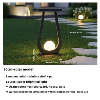 Lampe Solaire de Sol pour Pelouse et Jardin