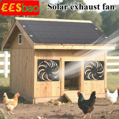 Ventilateur Solaire 6 Pouces Silencieux pour Serre