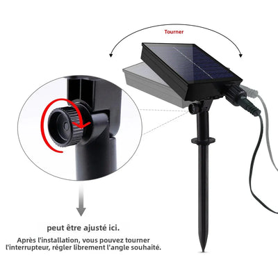 Guirlande Solaire Extérieure LED Étanche Charge Rapide Jardin