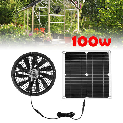 Extracteur Solaire 100W pour Poulailler et Serre