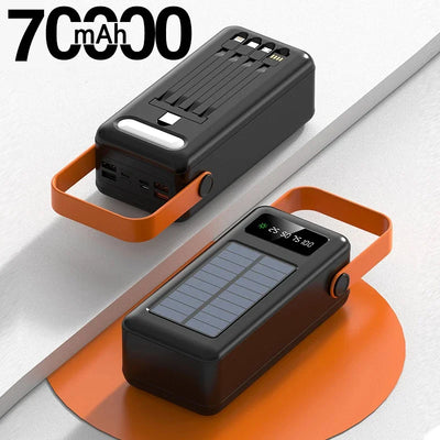 Batterie Externe Solaire à Panneau 100000mAh
