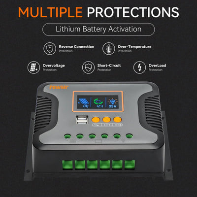 Régulateur de Charge Solaire 12V au 48V LCD - vue 3