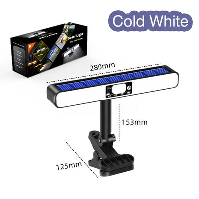 Lampe Solaire 160 LED Détecteur Mouvement Clôture
