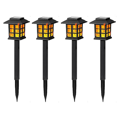 Torche Solaire Flamme Scintillante 10 LED Décoration Jardin