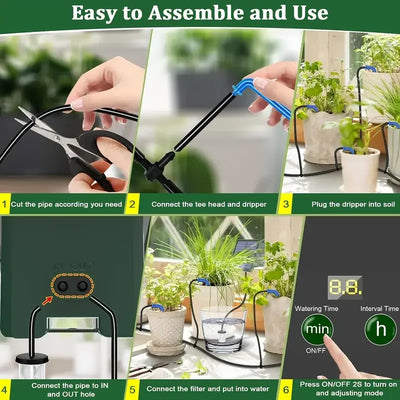 Kit d'Irrigation Solaire DIY pour Potager et Balcon