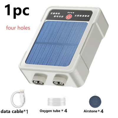 Pompe à Oxygène Solaire Silencieuse pour Bassin et Pêche