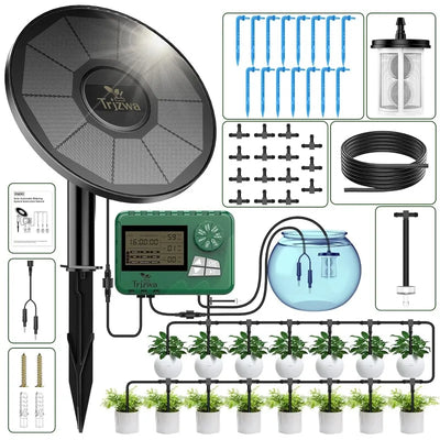 Kit d'Irrigation Solaire pour Serre Minuterie 15M