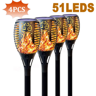 Lampe torche solaire étanche allumée