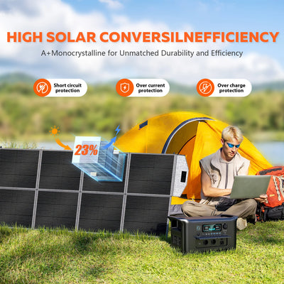 Station d'Énergie Solaire avec Panneau Solaire 400W - vue 2