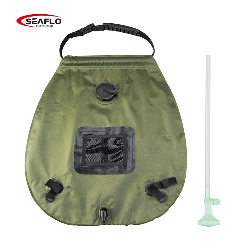 Sac de Douche Solaire 20 L Vert Kaki PVC
