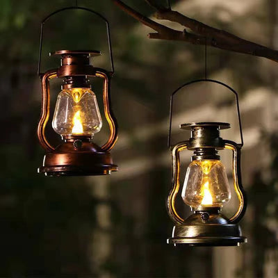 Lanterne Solaire de Jardin Effet Flamme