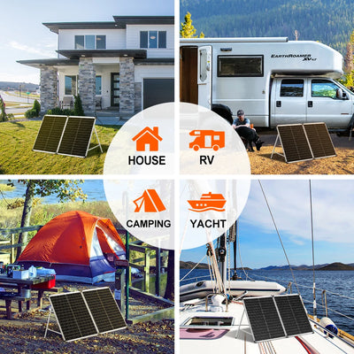 Panneau Solaire Pliable Dokio 100W 160W 200W pour Camping-Car