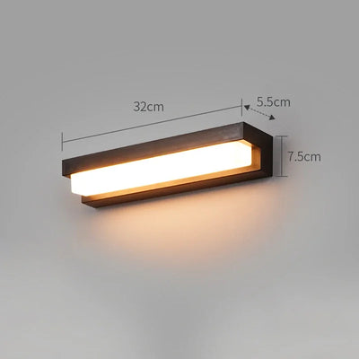 Applique Murale Solaire Extérieur LED Tricolore Étanche IP65 Design Barre