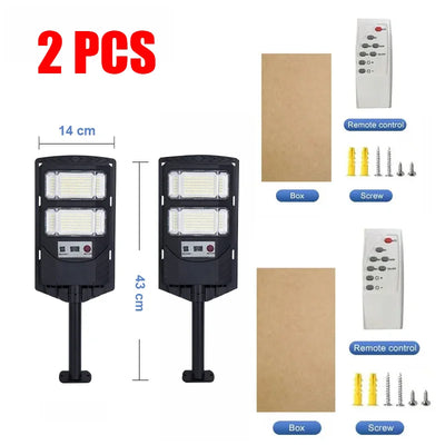 Projecteur Solaire LED Puissant Capteur Mouvement Applique Murale Rue