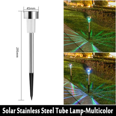 Balise Solaire à Planter Multicolore pour Jardin et Allée