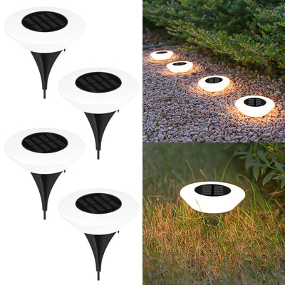 Lampe Solaire Pelouse 14 LED 360° Étanche Jardin Allée Camping