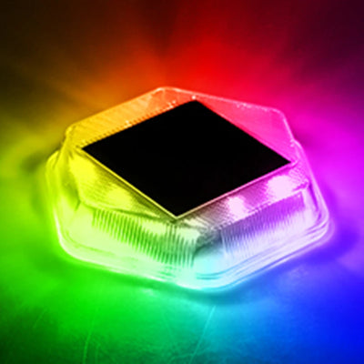Spot Solaire Escalier LED RGB Étanche Marche Extérieur Jardin