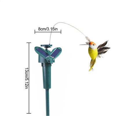 Colibri Solaire Volant Animé Décoration de Jardin