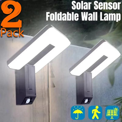 Applique Murale Solaire Extérieur Orientable 120° Détecteur de Mouvement