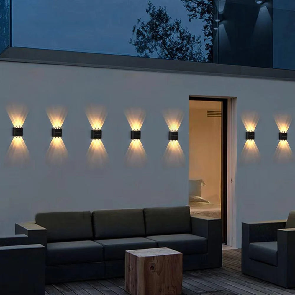 Applique Murale Solaire Extérieur LED Étanche Crépuscule à l'Aube