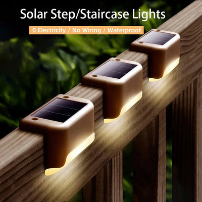 Lampe Solaire Escalier Extérieur LED Multicolore Étanche