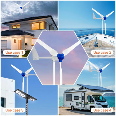 Générateur Éolien 5000W 24V et 48V pour Maison
