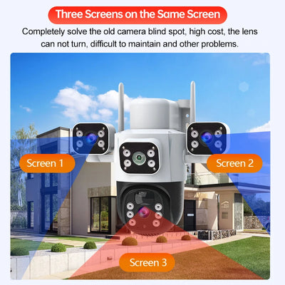 Caméra Solaire WiFi Extérieure Suivi Automatique PTZ - vue 6