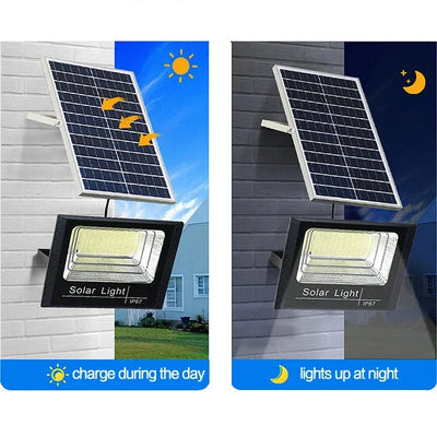 Projecteur Solaire LED 500W Extérieur Étanche Télécommande