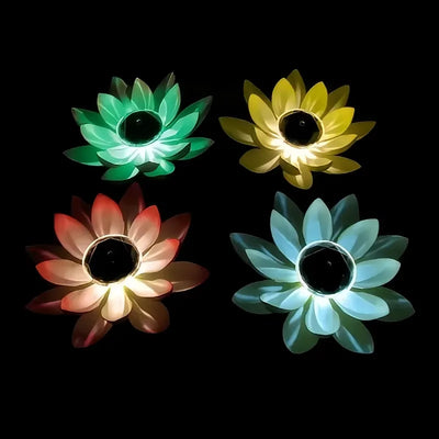 Lampe Solaire Flottante Fleur de Lotus pour Piscine et Étang
