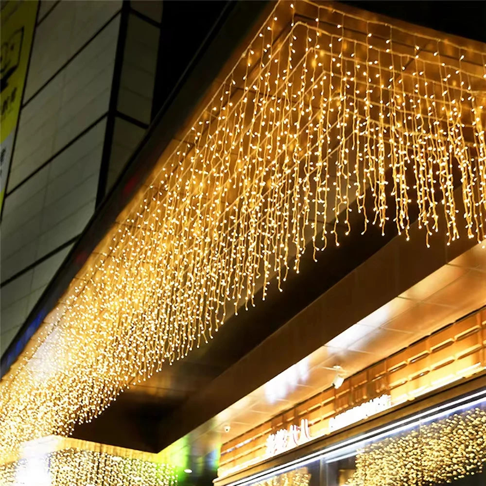 Guirlande Solaire 40 m LED Multicolore Étanche Noël