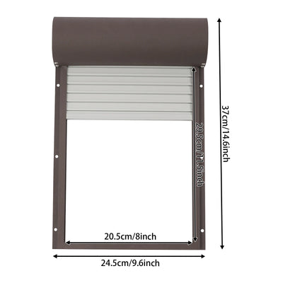 Porte Automatique de Poulailler Solaire 5W avec Auvent Métal