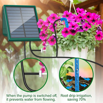 Irrigation Solaire Goutte à Goutte Jardin et Balcon