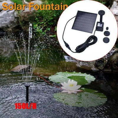 Kit Fontaine Solaire Miniature 1,4 W pour Jardin