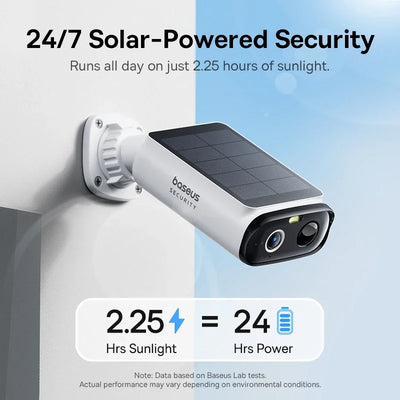 Caméra Solaire Baseus Security S1 Lite 2K IP67 FOV 135°