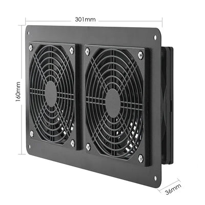 Ventilateur Solaire Extérieur pour Serre et Chenil
