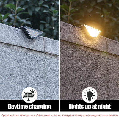 Lampe Solaire d'Escalier 16+6 LED, Étanche IP65