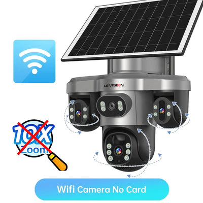 Caméra Solaire 4G Zoom 10X PTZ 360°