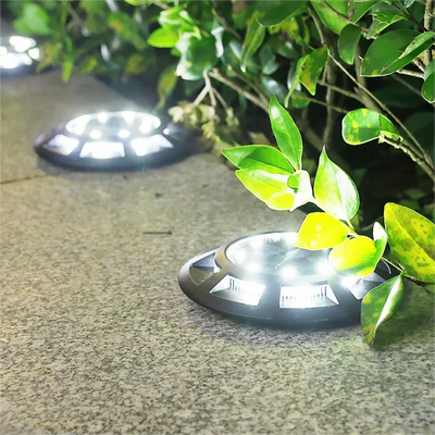 Lampe Solaire au Sol 16 LED IP65 Étanche Jardin Pelouse Allée