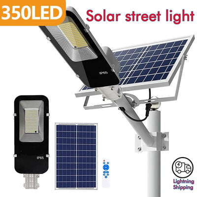 Lampadaire Solaire 200W Puissant Crépuscule Aube Étanche Extérieur
