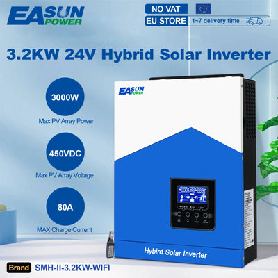 Onduleur Solaire Hybride 4 kW 24V MPPT Wi-Fi