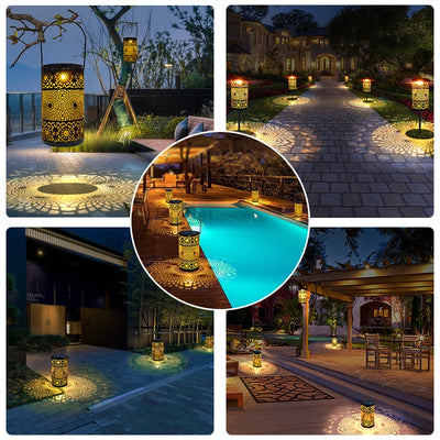 Lanterne Solaire Suspendue Imperméable Décorative Jardin Allée