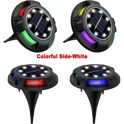 Spot Solaire Encastrable 12 LED Étanche IP65 Jardin Allée