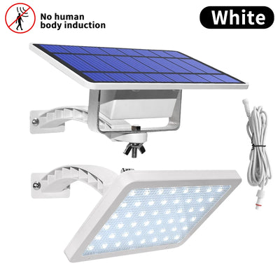 Lampe Solaire 48 LED Étanche Rue Jardin Mur Angle Large